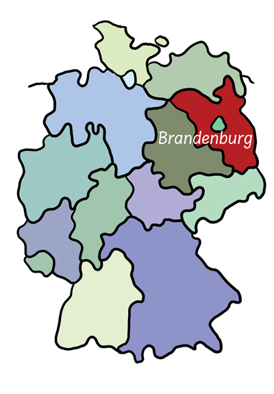 Sachsen-Anhalt auf der Deutschlandkarte