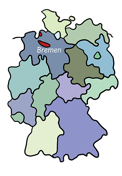 Sachsen-Anhalt auf der Deutschlandkarte